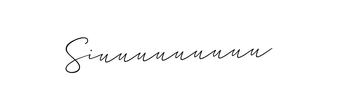 Similarly Allison_Script is the best handwritten signature design. Signature creator online .You can use it as an online autograph creator for name Siuuuuuuuuu. Siuuuuuuuuu signature style 2 images and pictures png