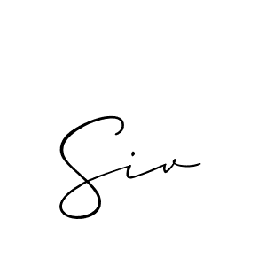 Allison_Script is a professional signature style that is perfect for those who want to add a touch of class to their signature. It is also a great choice for those who want to make their signature more unique. Get Siv name to fancy signature for free. Siv signature style 2 images and pictures png