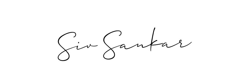 Make a short Siv Sankar signature style. Manage your documents anywhere anytime using Allison_Script. Create and add eSignatures, submit forms, share and send files easily. Siv Sankar signature style 2 images and pictures png