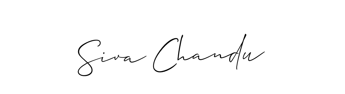 Also we have Siva Chandu name is the best signature style. Create professional handwritten signature collection using Allison_Script autograph style. Siva Chandu signature style 2 images and pictures png