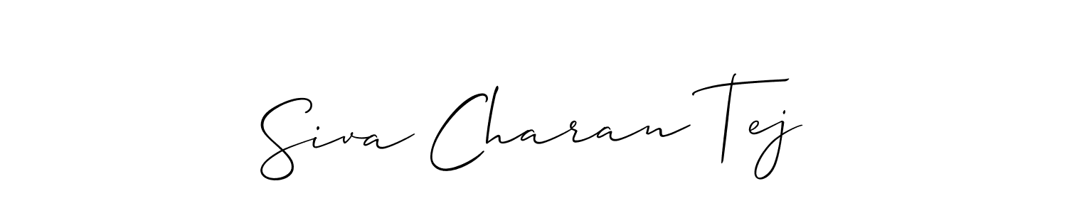 Siva Charan Tej stylish signature style. Best Handwritten Sign (Allison_Script) for my name. Handwritten Signature Collection Ideas for my name Siva Charan Tej. Siva Charan Tej signature style 2 images and pictures png