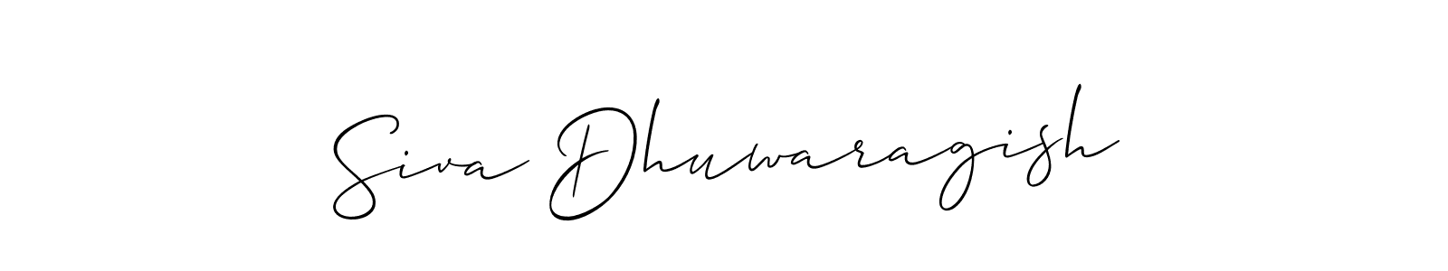 if you are searching for the best signature style for your name Siva Dhuwaragish. so please give up your signature search. here we have designed multiple signature styles  using Allison_Script. Siva Dhuwaragish signature style 2 images and pictures png