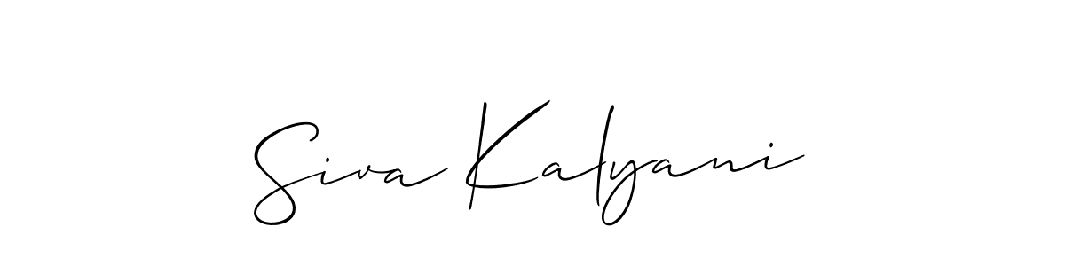 Make a beautiful signature design for name Siva Kalyani. Use this online signature maker to create a handwritten signature for free. Siva Kalyani signature style 2 images and pictures png