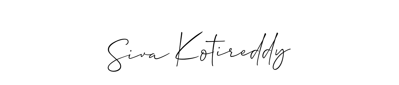 You should practise on your own different ways (Allison_Script) to write your name (Siva Kotireddy) in signature. don't let someone else do it for you. Siva Kotireddy signature style 2 images and pictures png