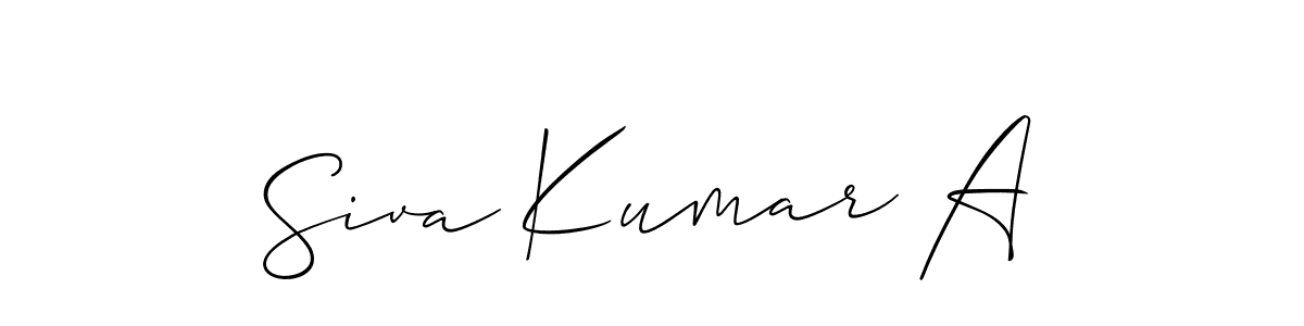 This is the best signature style for the Siva Kumar A name. Also you like these signature font (Allison_Script). Mix name signature. Siva Kumar A signature style 2 images and pictures png