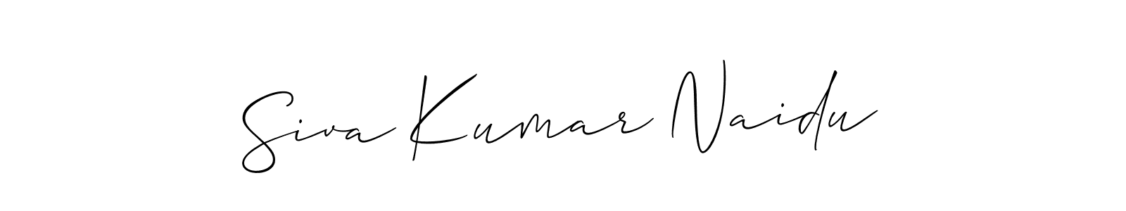 Also You can easily find your signature by using the search form. We will create Siva Kumar Naidu name handwritten signature images for you free of cost using Allison_Script sign style. Siva Kumar Naidu signature style 2 images and pictures png