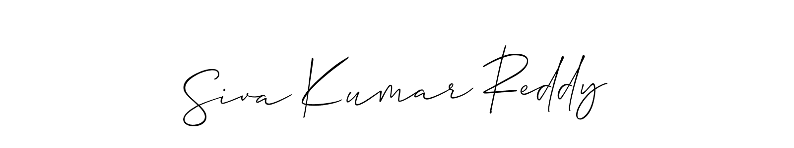 Design your own signature with our free online signature maker. With this signature software, you can create a handwritten (Allison_Script) signature for name Siva Kumar Reddy. Siva Kumar Reddy signature style 2 images and pictures png