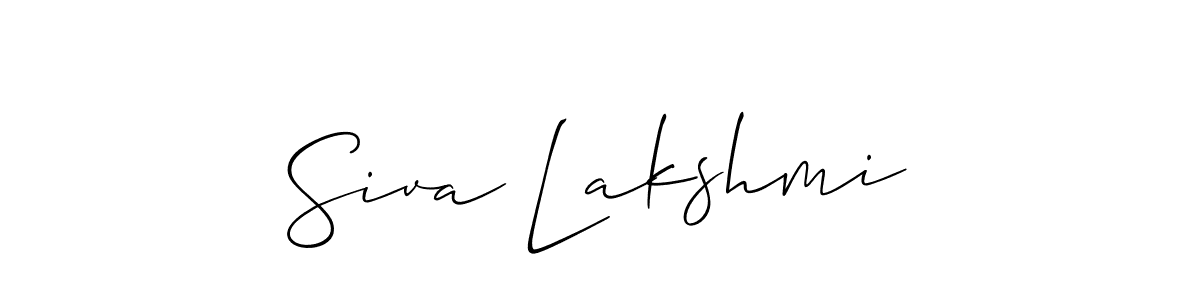 You should practise on your own different ways (Allison_Script) to write your name (Siva Lakshmi) in signature. don't let someone else do it for you. Siva Lakshmi signature style 2 images and pictures png