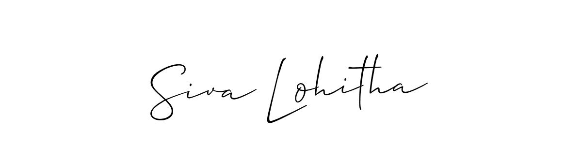 Once you've used our free online signature maker to create your best signature Allison_Script style, it's time to enjoy all of the benefits that Siva Lohitha name signing documents. Siva Lohitha signature style 2 images and pictures png