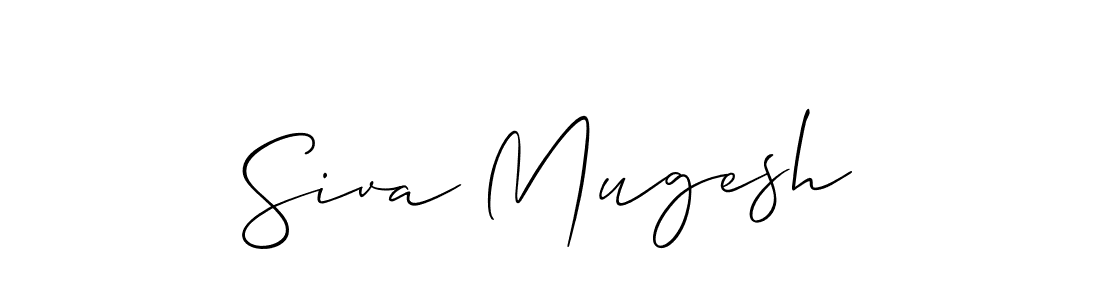 Also You can easily find your signature by using the search form. We will create Siva Mugesh name handwritten signature images for you free of cost using Allison_Script sign style. Siva Mugesh signature style 2 images and pictures png