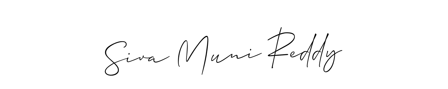 Siva Muni Reddy stylish signature style. Best Handwritten Sign (Allison_Script) for my name. Handwritten Signature Collection Ideas for my name Siva Muni Reddy. Siva Muni Reddy signature style 2 images and pictures png