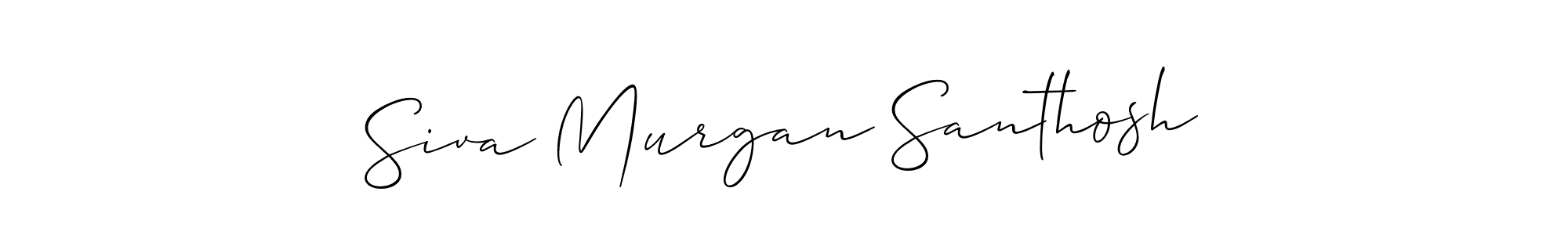 This is the best signature style for the Siva Murgan Santhosh name. Also you like these signature font (Allison_Script). Mix name signature. Siva Murgan Santhosh signature style 2 images and pictures png