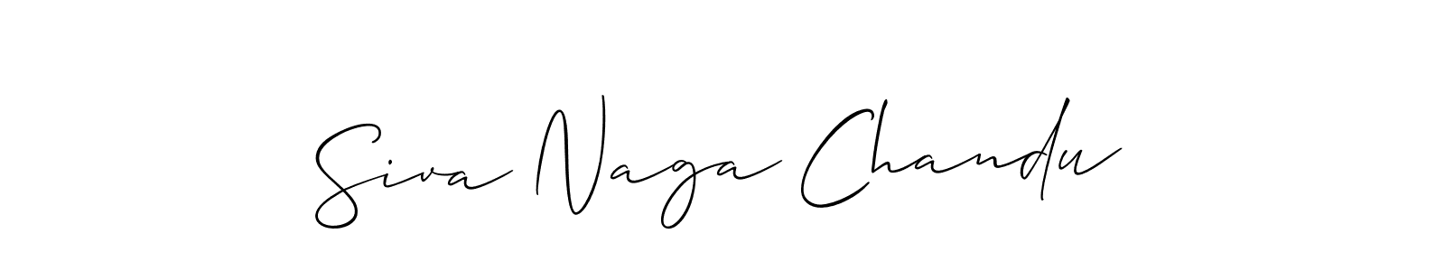 Use a signature maker to create a handwritten signature online. With this signature software, you can design (Allison_Script) your own signature for name Siva Naga Chandu. Siva Naga Chandu signature style 2 images and pictures png