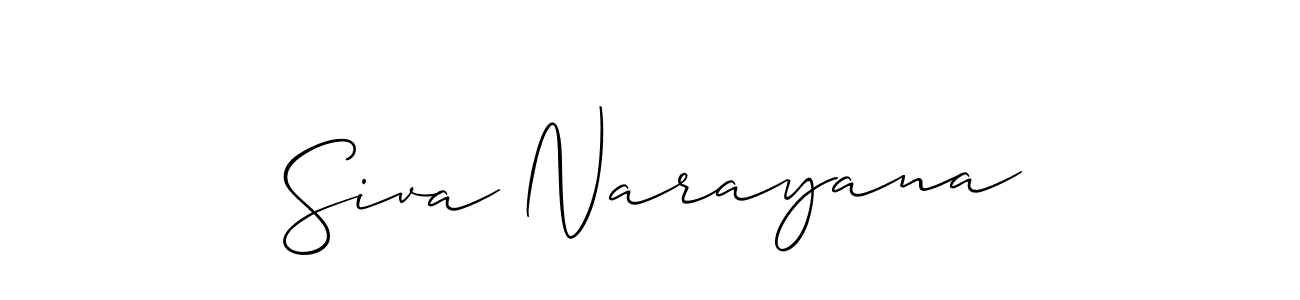 Similarly Allison_Script is the best handwritten signature design. Signature creator online .You can use it as an online autograph creator for name Siva Narayana. Siva Narayana signature style 2 images and pictures png