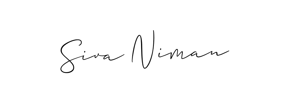 It looks lik you need a new signature style for name Siva Niman. Design unique handwritten (Allison_Script) signature with our free signature maker in just a few clicks. Siva Niman signature style 2 images and pictures png