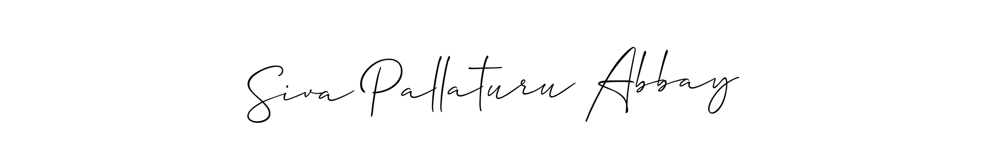How to Draw Siva Pallaturu Abbay signature style? Allison_Script is a latest design signature styles for name Siva Pallaturu Abbay. Siva Pallaturu Abbay signature style 2 images and pictures png