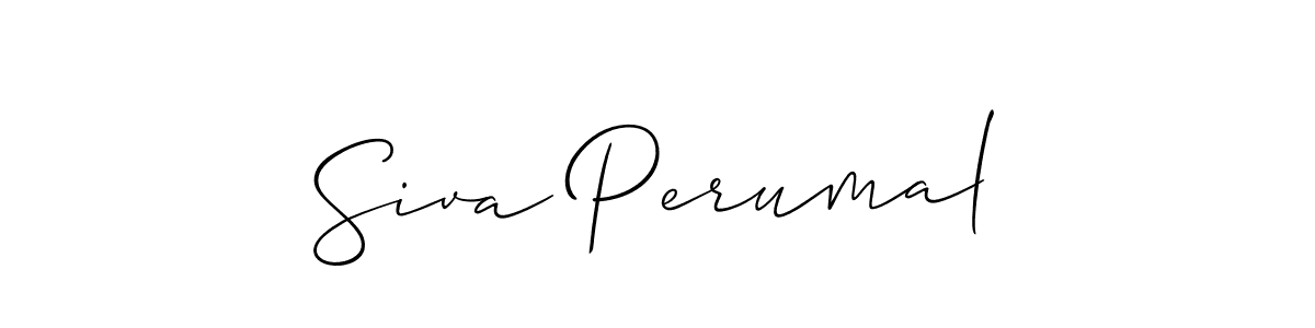 You should practise on your own different ways (Allison_Script) to write your name (Siva Perumal) in signature. don't let someone else do it for you. Siva Perumal signature style 2 images and pictures png