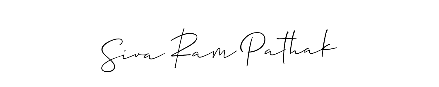 Also we have Siva Ram Pathak name is the best signature style. Create professional handwritten signature collection using Allison_Script autograph style. Siva Ram Pathak signature style 2 images and pictures png