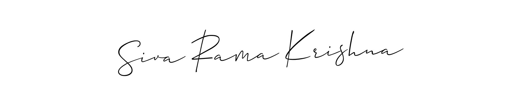 You can use this online signature creator to create a handwritten signature for the name Siva Rama Krishna. This is the best online autograph maker. Siva Rama Krishna signature style 2 images and pictures png