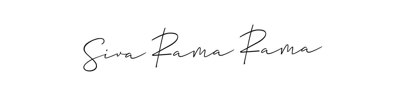 Also You can easily find your signature by using the search form. We will create Siva Rama Rama name handwritten signature images for you free of cost using Allison_Script sign style. Siva Rama Rama signature style 2 images and pictures png