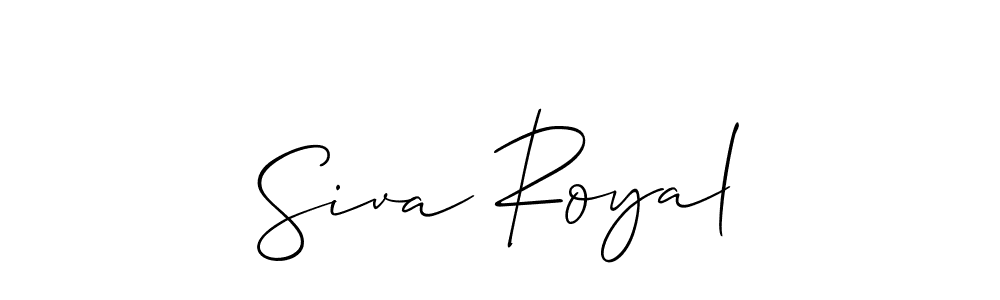 How to make Siva Royal signature? Allison_Script is a professional autograph style. Create handwritten signature for Siva Royal name. Siva Royal signature style 2 images and pictures png