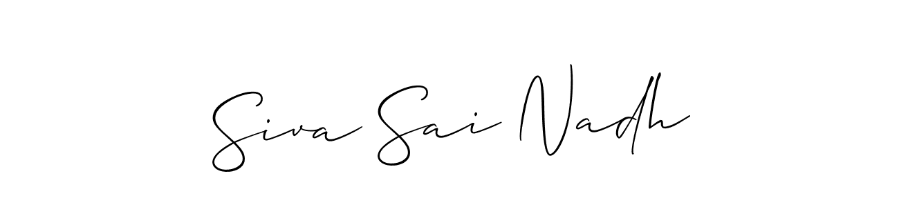 This is the best signature style for the Siva Sai Nadh name. Also you like these signature font (Allison_Script). Mix name signature. Siva Sai Nadh signature style 2 images and pictures png