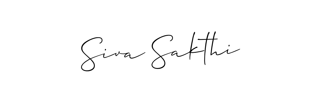 Allison_Script is a professional signature style that is perfect for those who want to add a touch of class to their signature. It is also a great choice for those who want to make their signature more unique. Get Siva Sakthi name to fancy signature for free. Siva Sakthi signature style 2 images and pictures png