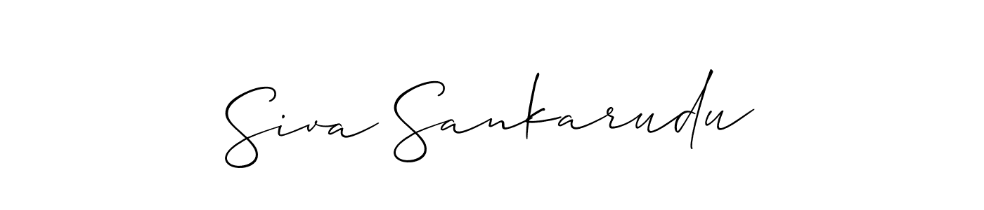 How to make Siva Sankarudu name signature. Use Allison_Script style for creating short signs online. This is the latest handwritten sign. Siva Sankarudu signature style 2 images and pictures png
