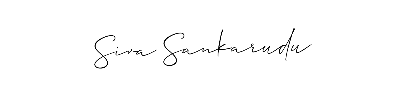 Use a signature maker to create a handwritten signature online. With this signature software, you can design (Allison_Script) your own signature for name Siva Sankarudu. Siva Sankarudu signature style 2 images and pictures png