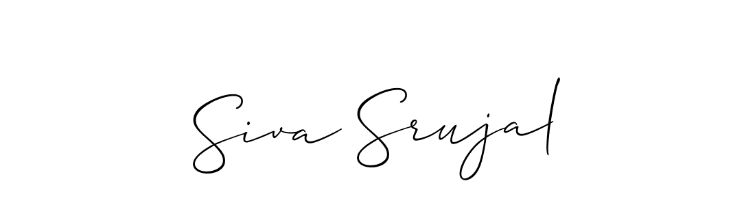 How to Draw Siva Srujal signature style? Allison_Script is a latest design signature styles for name Siva Srujal. Siva Srujal signature style 2 images and pictures png