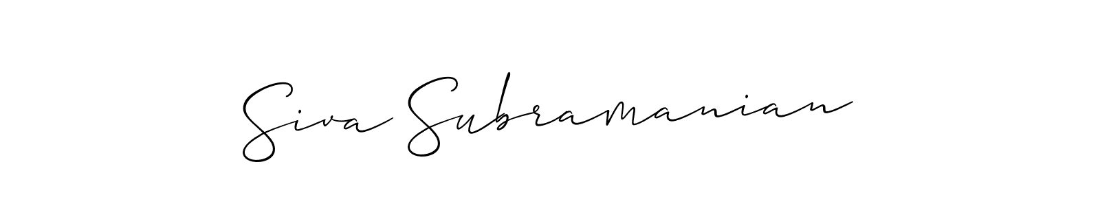 Best and Professional Signature Style for Siva Subramanian. Allison_Script Best Signature Style Collection. Siva Subramanian signature style 2 images and pictures png