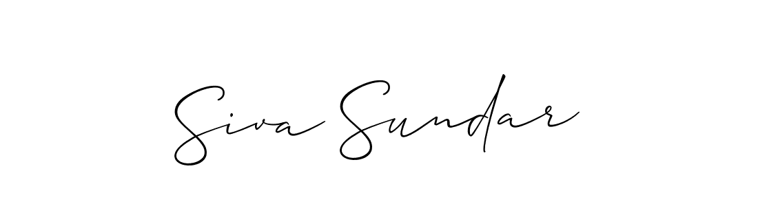 Siva Sundar stylish signature style. Best Handwritten Sign (Allison_Script) for my name. Handwritten Signature Collection Ideas for my name Siva Sundar. Siva Sundar signature style 2 images and pictures png