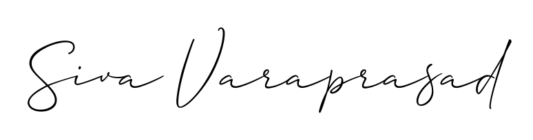 A timeless handwritten aesthetic for Siva Varaprasad. The Allison_Script font gives your signature a handcrafted feel with natural curves. Siva Varaprasad signature style 2 images and pictures png