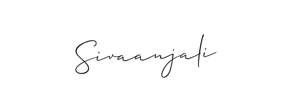 if you are searching for the best signature style for your name Sivaanjali. so please give up your signature search. here we have designed multiple signature styles  using Allison_Script. Sivaanjali signature style 2 images and pictures png