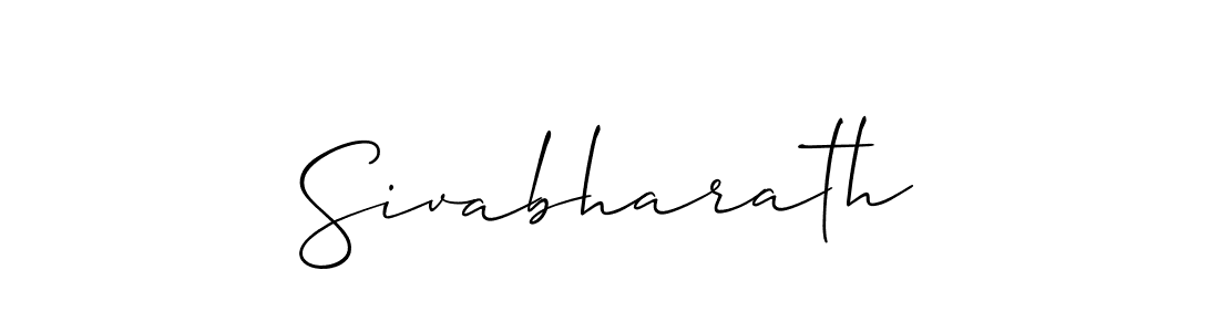 How to make Sivabharath signature? Allison_Script is a professional autograph style. Create handwritten signature for Sivabharath name. Sivabharath signature style 2 images and pictures png