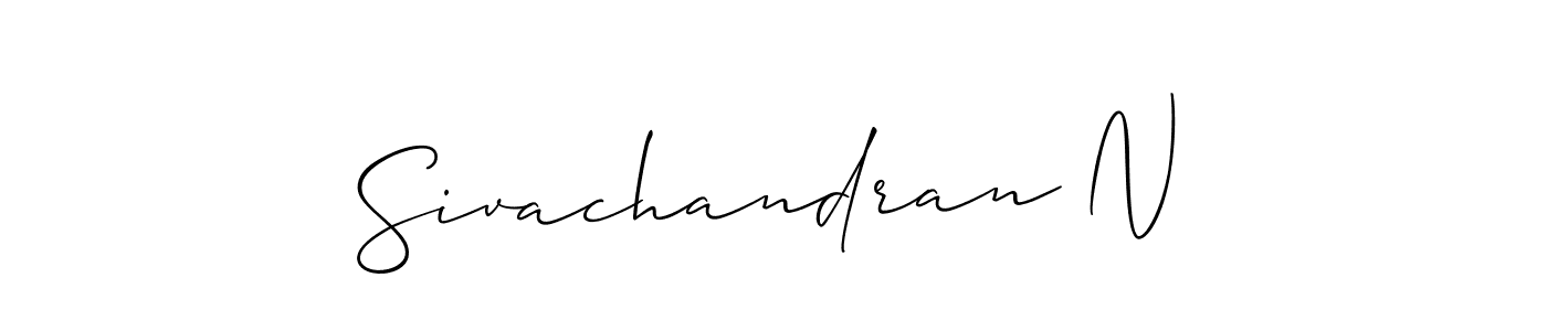 You should practise on your own different ways (Allison_Script) to write your name (Sivachandran N) in signature. don't let someone else do it for you. Sivachandran N signature style 2 images and pictures png