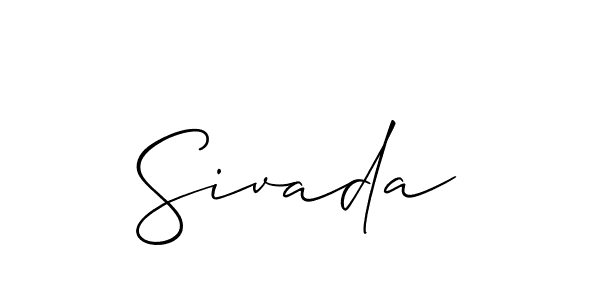 It looks lik you need a new signature style for name Sivada. Design unique handwritten (Allison_Script) signature with our free signature maker in just a few clicks. Sivada signature style 2 images and pictures png