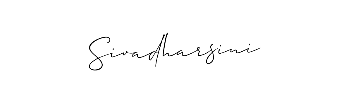 if you are searching for the best signature style for your name Sivadharsini. so please give up your signature search. here we have designed multiple signature styles  using Allison_Script. Sivadharsini signature style 2 images and pictures png