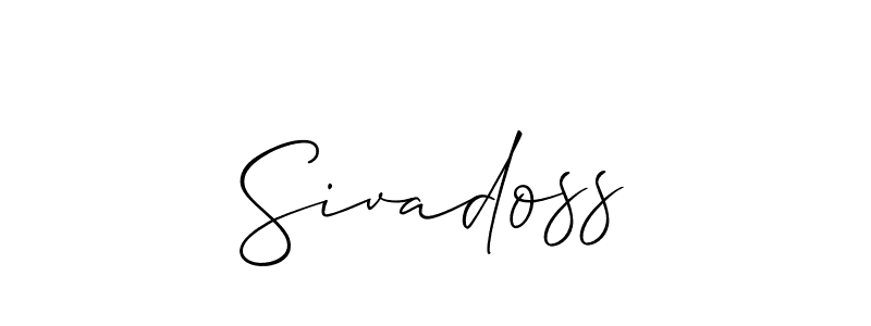 Best and Professional Signature Style for Sivadoss. Allison_Script Best Signature Style Collection. Sivadoss signature style 2 images and pictures png