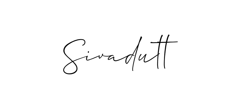 Make a short Sivadutt signature style. Manage your documents anywhere anytime using Allison_Script. Create and add eSignatures, submit forms, share and send files easily. Sivadutt signature style 2 images and pictures png