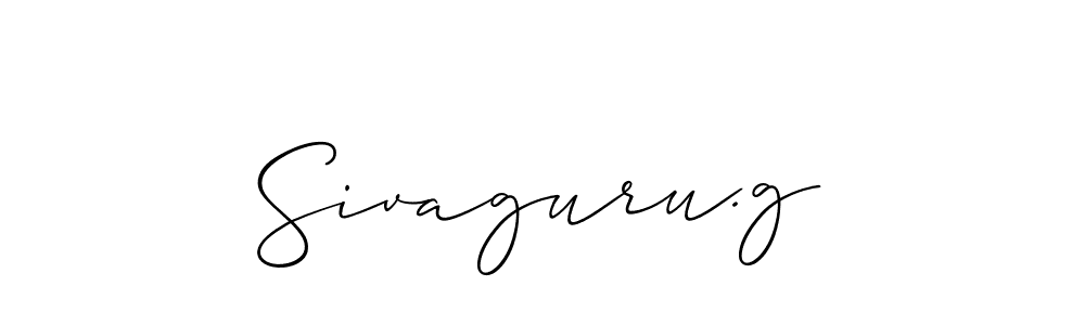 How to Draw Sivaguru.g signature style? Allison_Script is a latest design signature styles for name Sivaguru.g. Sivaguru.g signature style 2 images and pictures png