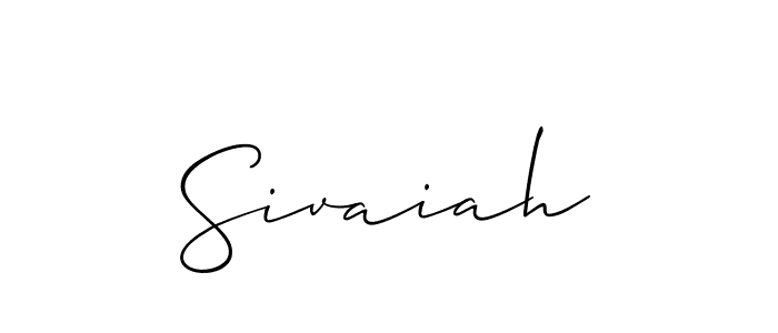 Create a beautiful signature design for name Sivaiah. With this signature (Allison_Script) fonts, you can make a handwritten signature for free. Sivaiah signature style 2 images and pictures png