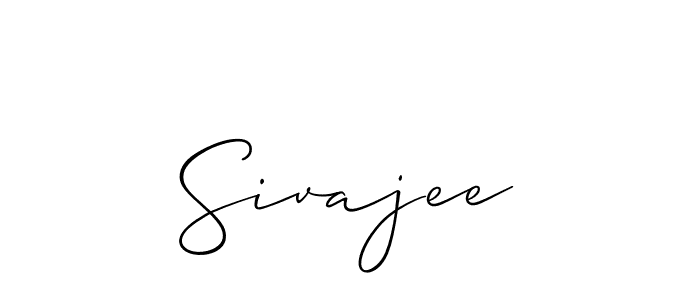 Design your own signature with our free online signature maker. With this signature software, you can create a handwritten (Allison_Script) signature for name Sivajee. Sivajee signature style 2 images and pictures png