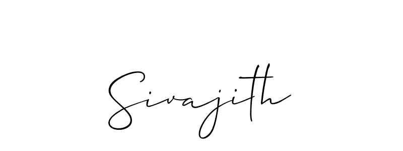 if you are searching for the best signature style for your name Sivajith. so please give up your signature search. here we have designed multiple signature styles  using Allison_Script. Sivajith signature style 2 images and pictures png