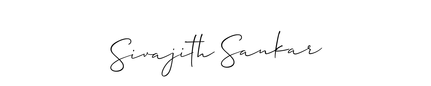 How to make Sivajith Sankar signature? Allison_Script is a professional autograph style. Create handwritten signature for Sivajith Sankar name. Sivajith Sankar signature style 2 images and pictures png