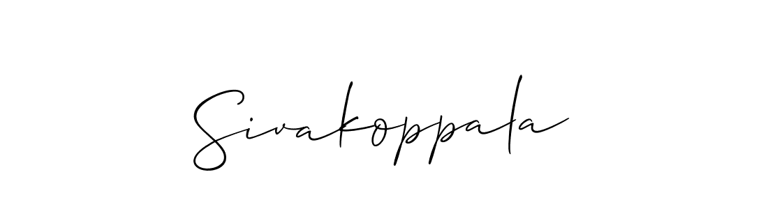 Similarly Allison_Script is the best handwritten signature design. Signature creator online .You can use it as an online autograph creator for name Sivakoppala. Sivakoppala signature style 2 images and pictures png