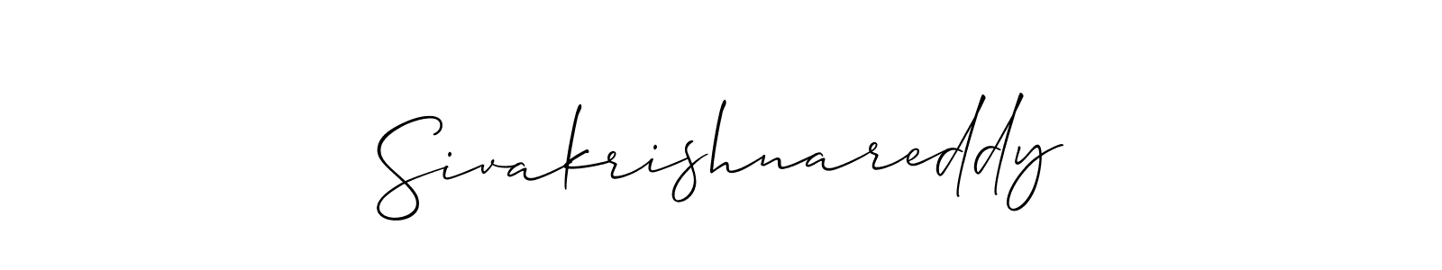You should practise on your own different ways (Allison_Script) to write your name (Sivakrishnareddy) in signature. don't let someone else do it for you. Sivakrishnareddy signature style 2 images and pictures png