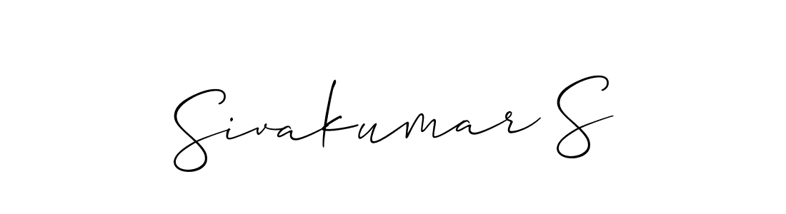 Sivakumar S stylish signature style. Best Handwritten Sign (Allison_Script) for my name. Handwritten Signature Collection Ideas for my name Sivakumar S. Sivakumar S signature style 2 images and pictures png