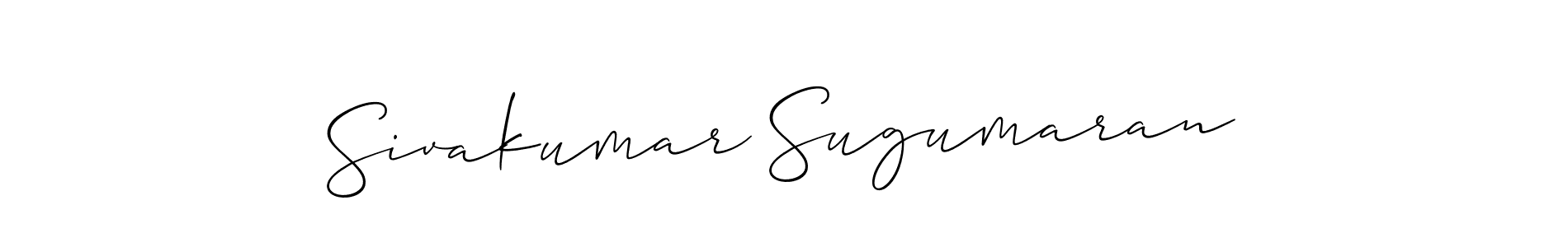 It looks lik you need a new signature style for name Sivakumar Sugumaran. Design unique handwritten (Allison_Script) signature with our free signature maker in just a few clicks. Sivakumar Sugumaran signature style 2 images and pictures png