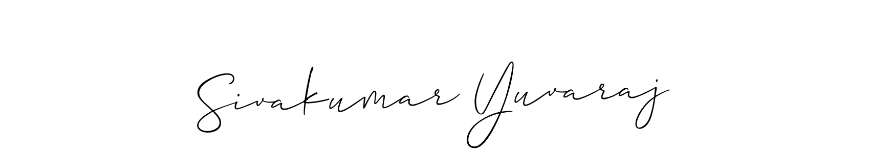 Design your own signature with our free online signature maker. With this signature software, you can create a handwritten (Allison_Script) signature for name Sivakumar Yuvaraj. Sivakumar Yuvaraj signature style 2 images and pictures png
